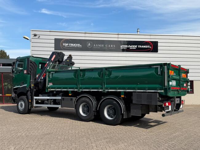 Renault K 460 6x6 -HIAB 18TM Kraan, Crane, Kran, Grue -Bladgeveerd, Grote assen TT 4963