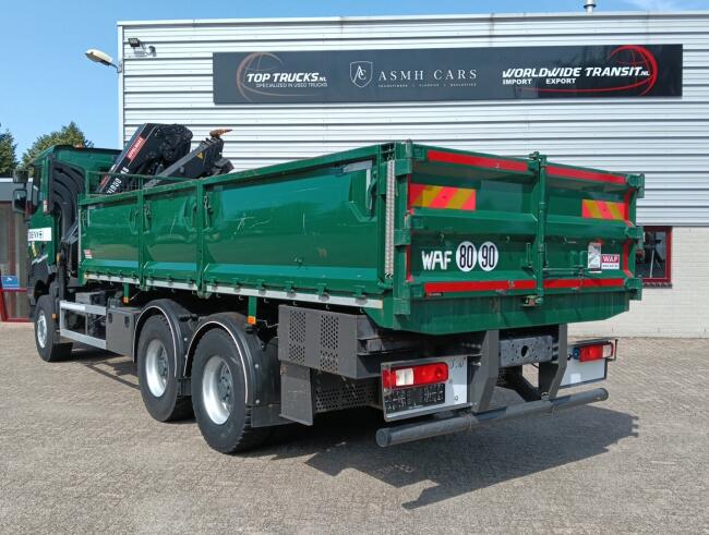 Renault K 460 6x6 -HIAB 18TM Kraan, Crane, Kran, Grue -Bladgeveerd, Grote assen TT 4963