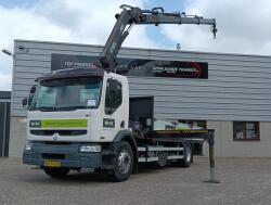 Renault Midlum 220 DCI Hiab 16 TM Kraan, Crane, Kran -Nieuwe APK, TUV -Handgeschakeld, Manuel TT 4966
