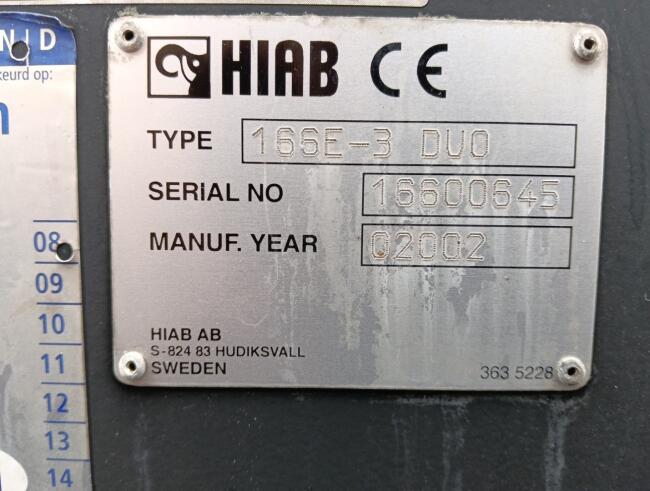 Renault Midlum 220 DCI Hiab 16 TM Kraan, Crane, Kran -Nieuwe APK, TUV -Handgeschakeld, Manuel TT 4966
