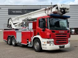 Scania P 420 6x2 -Vema 38 mtr. Brandweer hoogwerker -1.000 ltr tank -Spuitmonitor - Pomp Schlingenmann opbouw -Knikgiek -10 Kva generator TT 4968
