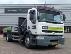 Renault Midlum 220 DCI Hiab 16 TM Kraan, Crane, Kran -Nieuwe APK, TUV -Handgeschakeld, Manuel TT 4966-A