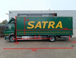 DAF CF 290 FA DHollandia Laadklep 1.500 kg., LDW, Loadlift - Schuifzeilen TT 4977