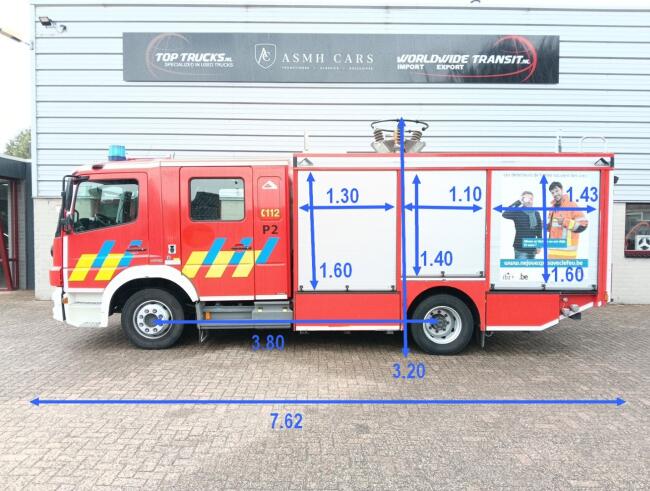 Mercedes-Benz ATEGO 1329 2.000 ltr water -Calamiteiten, Brandweer, Crewcab, Feuerwehr, Fire truck - Crewcab, Doppelcabine, Foam TT 4978