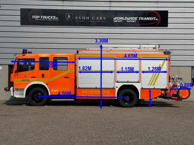 Mercedes-Benz Atego 1528 F 1600 L - Ziegler Pomp - Atego - Lier - Feuerwehr, Brandweer, Fire truck - Crewcab TT 4979