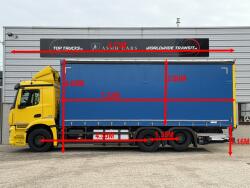 Mercedes-Benz Actros 2543 6x2 Retarder - Schuifzeil - Schuifdak - Lift-as - Laadklep - euro 6 TT 4980