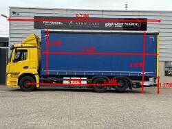 Mercedes-Benz Actros 2543 6x2 Retarder - Schuifzeil - Schuifdak - Lift-as - Laadklep - euro 6 TT 4981