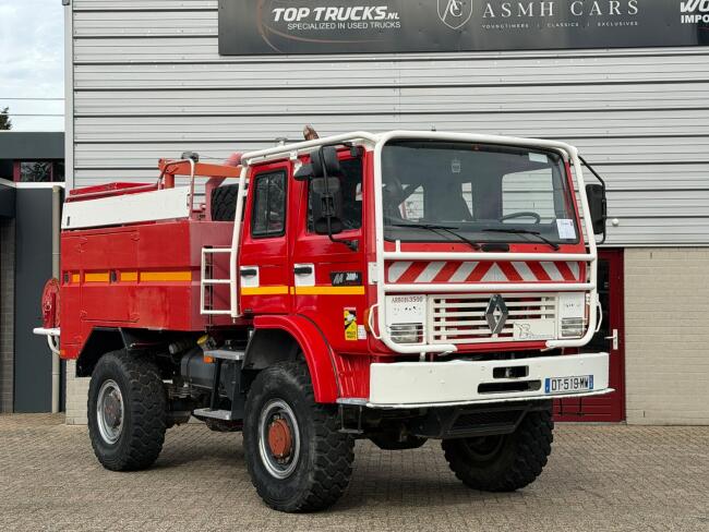 Renault M 210 Midliner 4x4 - Brandweer - Feuerwehr -Fire brigade - 3.500 ltr watertank - 100 ltr schuimtank - Expeditie - Camper - Telma Brake - Rolbeugel TT 4994