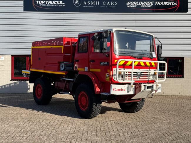 Renault M 210 Midliner 4x4 4x4 - 3.500 ltr watertank -Trekhaak 3500kg - Lier - Brandweer, Feuerwehr, Fire brigade TT 5003