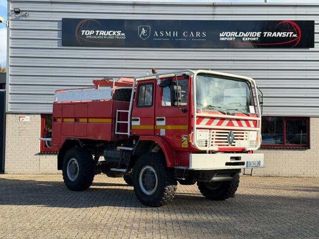 Renault M 210 Midliner 4x4 3.500 ltr watertank -Telma Brake - Rolbeugel -Brandweer -Feuerwehr -Fire brigade - Expeditie - Camper TT 5006