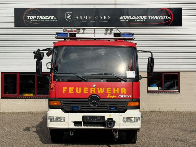 Mercedes-Benz ATEGO 1628 2400 ltr water - 200 ltr schuim - 4x2 - Super Crew - Ziegler pomp - Lier - Generator -  Euro 3 - Brandweer, Feuerwehr, Fire truck TT 5010